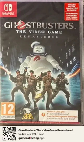 Ghostbusters: The Video Game Remastered Nintendo Switch, PAL box front