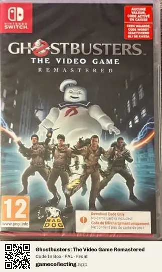 Ghostbusters: The Video Game Remastered Nintendo Switch, PAL box front