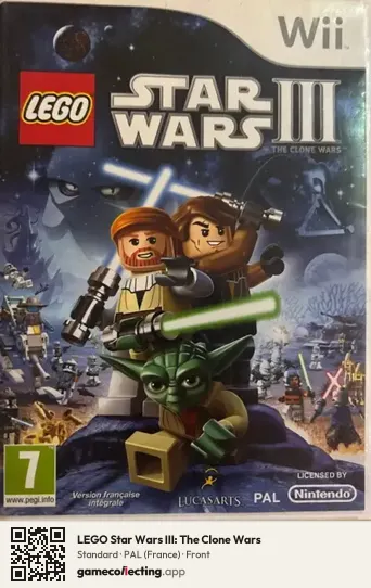 LEGO Star Wars III: The Clone Wars Nintendo Wii, France box front