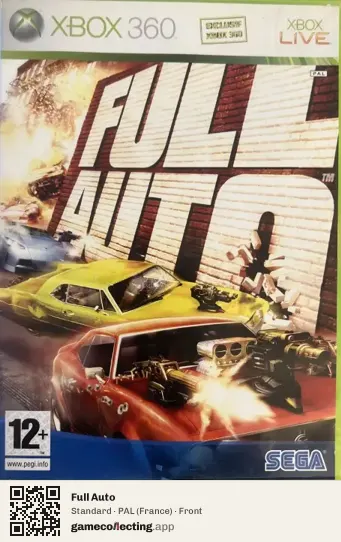 Full Auto Xbox 360, France box front