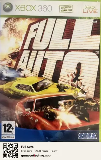 Full Auto Xbox 360, France box front