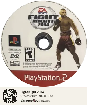 Fight Night 2004 PlayStation 2, NTSC disc
