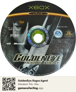 GoldenEye: Rogue Agent Xbox, PAL disc