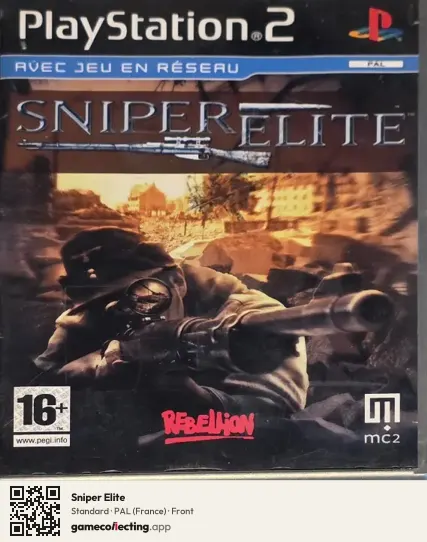 Sniper Elite PlayStation 2, France box front