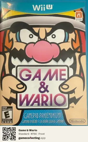 Game & Wario Nintendo Wii U, NTSC box front