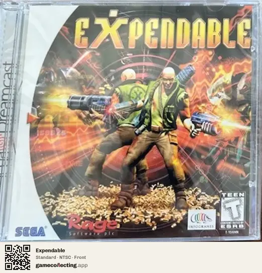Expendable Sega Dreamcast, NTSC box front