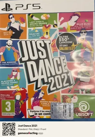 Just Dance 2021 PlayStation 5, Italy box front