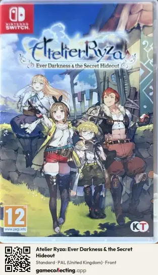 Atelier Ryza: Ever Darkness & the Secret Hideout Nintendo Switch, United Kingdom box front