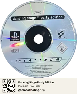 Dancing Stage Party Edition PlayStation, PAL disc