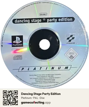 Dancing Stage Party Edition PlayStation, PAL disc