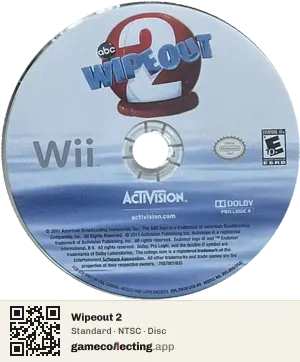 Wipeout 2 Nintendo Wii, NTSC disc