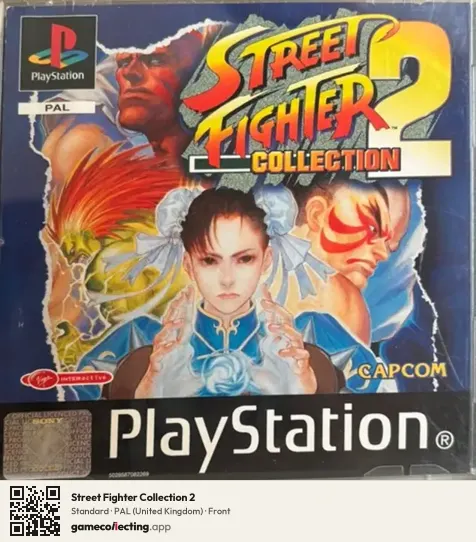 Street Fighter Collection 2 PlayStation, United Kingdom box front