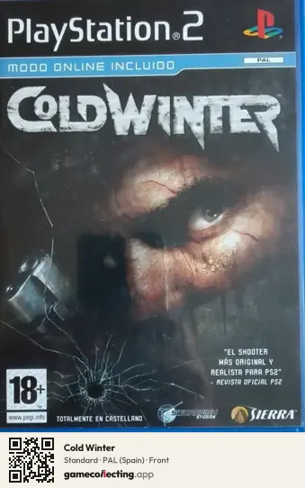 Cold Winter PlayStation 2, Spain box front
