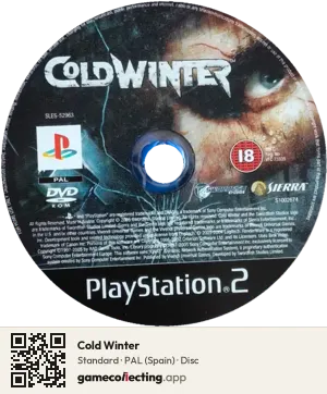 Cold Winter PlayStation 2, PAL disc