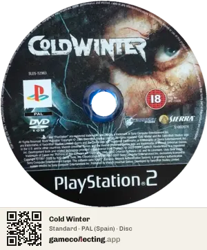 Cold Winter PlayStation 2, PAL disc
