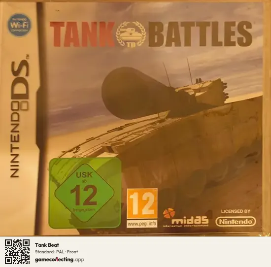 Tank Beat Nintendo DS, PAL box front