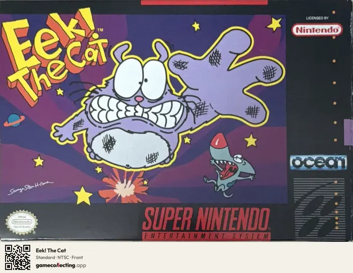 Eek! The Cat Super Nintendo Entertainment System, NTSC box front