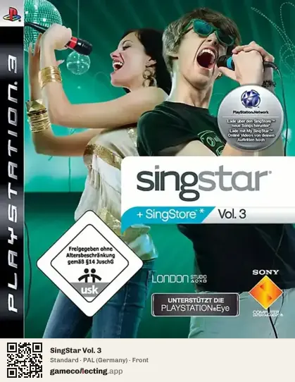 SingStar Vol. 3 PlayStation 3, Germany box front