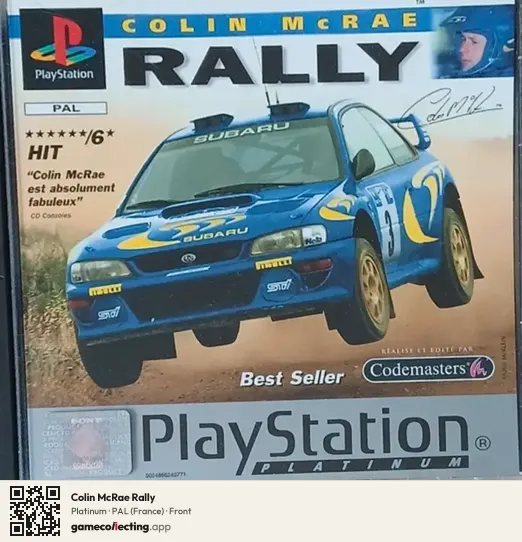 Colin McRae Rally PlayStation, France box front