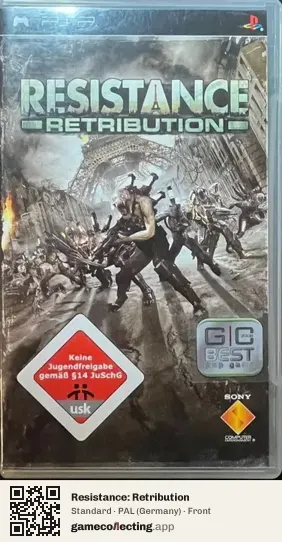 Resistance: Retribution PlayStation Portable, Germany box front