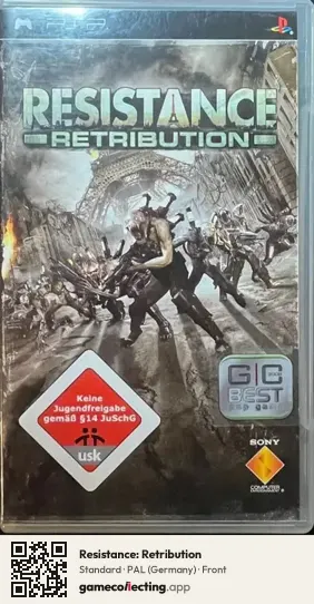 Resistance: Retribution PlayStation Portable, Germany box front