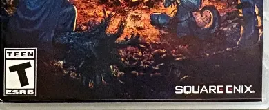 Octopath Traveler II, the ESRB box on its front