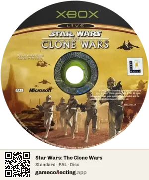 Star Wars: The Clone Wars Xbox, PAL disc