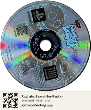 Rugrats: Search for Reptar PlayStation, NTSC disc