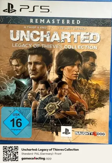 Uncharted: Legacy of Thieves Collection PlayStation 5, Germany box front