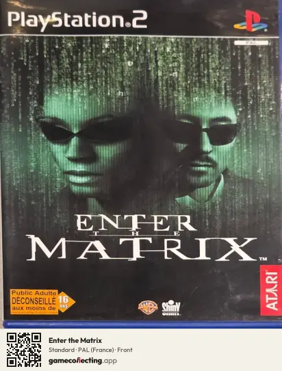 Enter the Matrix PlayStation 2, France box front