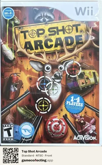Top Shot Arcade Nintendo Wii, NTSC box front