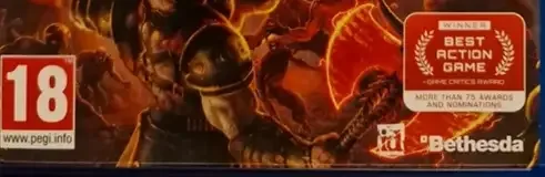 Doom Eternal, the USK square on its front