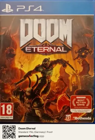 Doom Eternal PlayStation 4, Germany box front