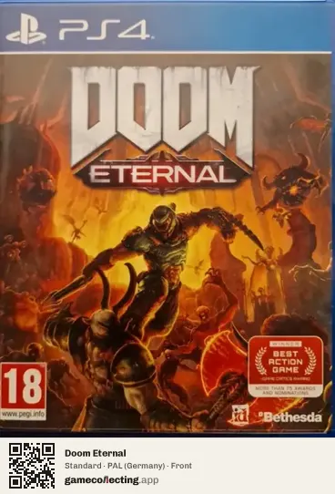 Doom Eternal PlayStation 4, Germany box front