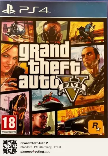 Grand Theft Auto V PlayStation 4, Germany box front