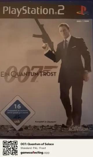 007: Quantum of Solace PlayStation 2, PAL box front
