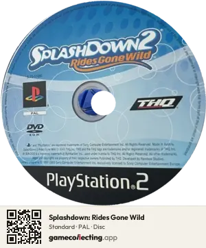 Splashdown: Rides Gone Wild PlayStation 2, PAL disc