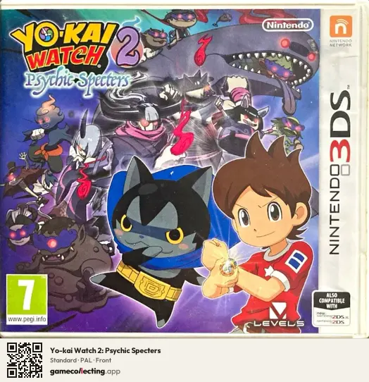Yo-kai Watch 2: Psychic Specters Nintendo 3DS, PAL box front