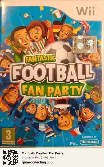 Fantastic Football Fan Party Nintendo Wii, Italy box front