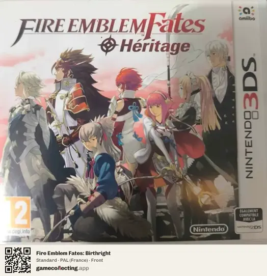 Fire Emblem Fates: Birthright Nintendo 3DS, France box front