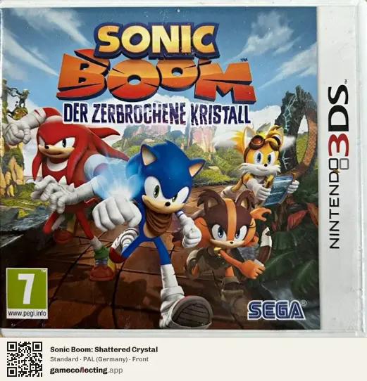Sonic Boom: Shattered Crystal Nintendo 3DS, Germany box front
