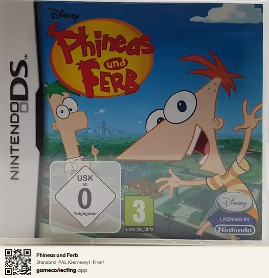 Phineas and Ferb Nintendo DS, Germany box front