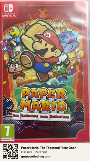 Paper Mario: The Thousand-Year Door Nintendo Switch, PAL box front
