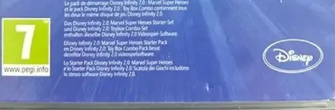 Disney Infinity 2.0, the PEGI square on its front