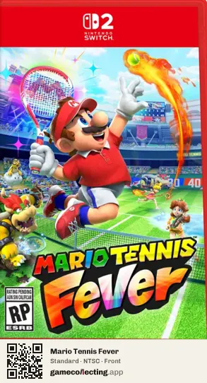 Mario Tennis Fever Nintendo Switch 2, NTSC box front