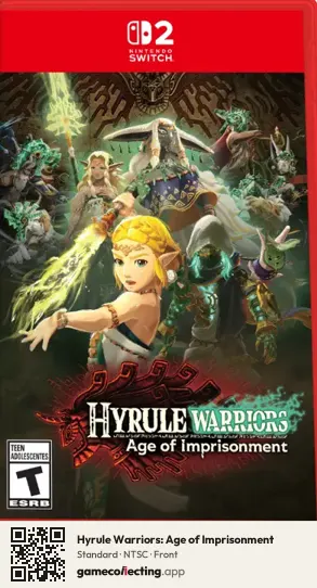 Hyrule Warriors: Age of Imprisonment Nintendo Switch 2, NTSC box front