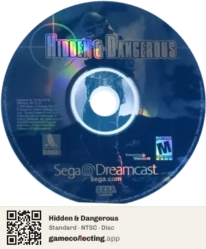 Hidden & Dangerous Sega Dreamcast, NTSC disc