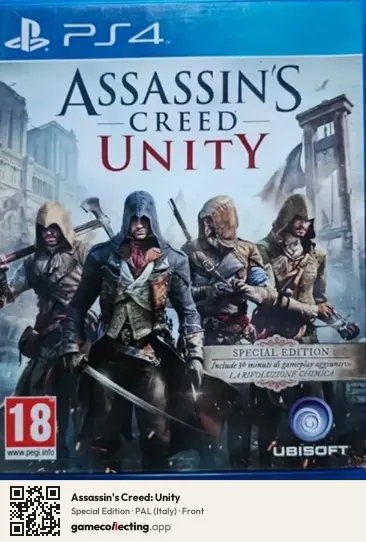 Assassin's Creed: Unity PlayStation 4, Italy box front