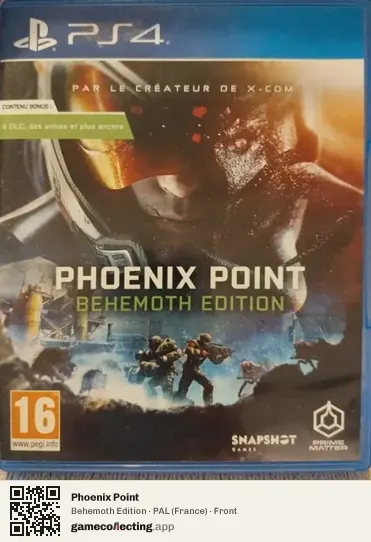 Phoenix Point PlayStation 4, France box front