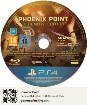 Phoenix Point PlayStation 4, PAL disc
